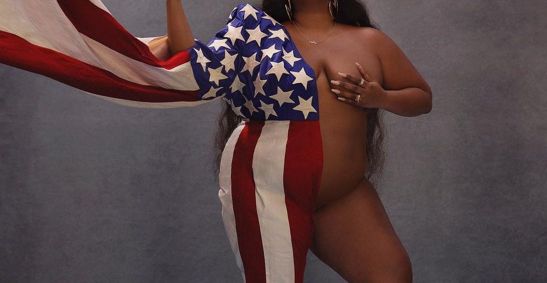 Lizzo half-naked self pens down a message to voters