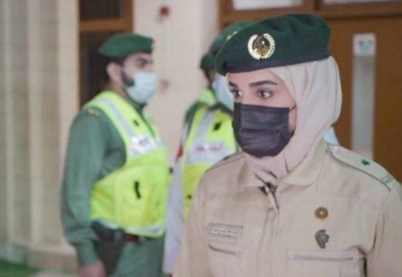 Lieutenant Nouf Khaled Ahli becomes first female general duty police officer of a Dubai Police station